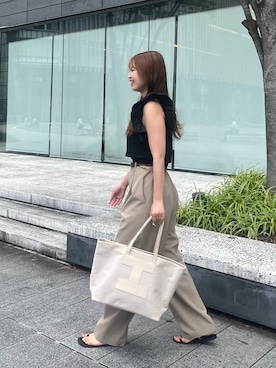 「IACUCCI（イアクッチ）のアイテム」を使った、ayaさん（レディース・161cm）の夏コーディネート