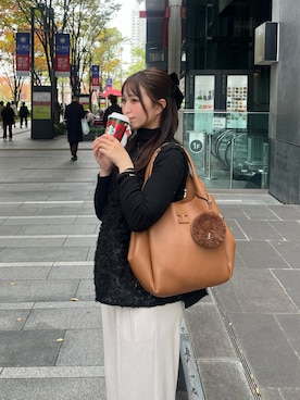 「アイテム（その他小物）」を使った、ayaさん（レディース・161cm）の秋コーディネート