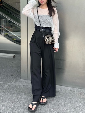 「IACUCCI（イアクッチ）のアイテム」を使った、ayaさん（骨格ウェーブ・レディース・161cm）の夏コーディネート