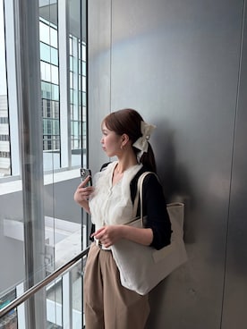 「IACUCCI（イアクッチ）のアイテム」を使った、ayaさん（レディース・161cm）の夏コーディネート