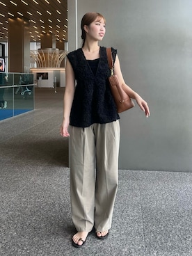 「IACUCCI（イアクッチ）のアイテム」を使った、ayaさん（レディース・161cm）の夏コーディネート