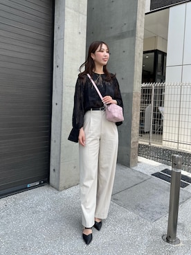 「IACUCCI（イアクッチ）のアイテム」を使った、ayaさん（骨格ウェーブ・レディース・161cm）の春コーディネート