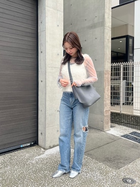 「IACUCCI（イアクッチ）のアイテム」を使った、ayaさん（骨格ウェーブ・レディース・161cm）の春コーディネート