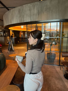 「アイテム（財布/小物）」を使った、ayaさん（レディース・161cm）の冬コーディネート