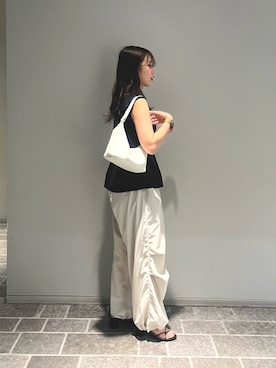 「IACUCCI（イアクッチ）のアイテム」を使った、ayaさん（骨格ウェーブ・レディース・161cm）の春コーディネート