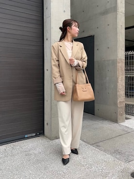 「IACUCCI（イアクッチ）のアイテム」を使った、ayaさん（骨格ウェーブ・レディース・161cm）の春コーディネート