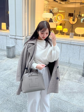 「アイテム（ダッフルコート）」を使った、ayaさん（レディース・161cm）の秋コーディネート