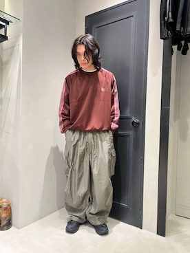 森康雄さん（メンズ・178cm）の秋コーディネート