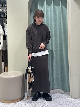 「セットアップスタイル」｜「アイテム（ワンピース/ドレス）」を使った、jenanatsumiさん（レディース・159cm）の秋コーディネート