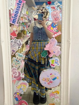 「CLEA（クレア）のアイテム（トップス）」を使った、しゃけさん（レディース・152cm）の夏コーディネート