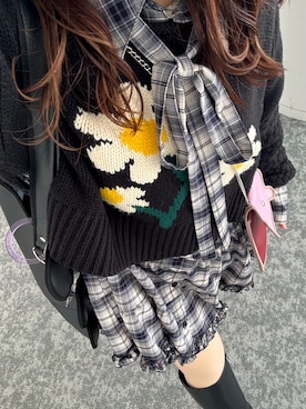 「CIAOPANIC（チャオパニック）のアイテム」を使った、しゃけさん（レディース・152cm）の秋コーディネート