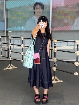 「アイテム（バッグ）」を使った、しゃけさん（レディース・152cm）の夏コーディネート