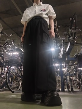 「YOSUKE（ヨースケ）のアイテム」を使った、くさもちさん（メンズ・170cm）の夏コーディネート