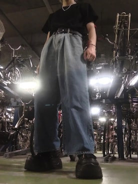 「YOSUKE（ヨースケ）のアイテム」を使った、くさもちさん（メンズ・170cm）の夏コーディネート
