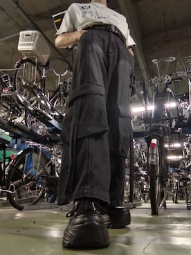「YOSUKE（ヨースケ）のアイテム」を使った、くさもちさん（メンズ・170cm）の夏コーディネート
