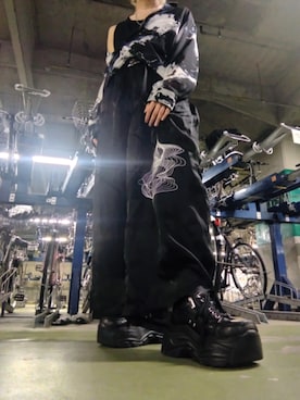 「YOSUKE（ヨースケ）のアイテム」を使った、くさもちさん（メンズ・170cm）の夏コーディネート