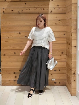 「アイテム（パンツ）」を使った、テソ子さん（レディース・162cm・30代）の夏コーディネート