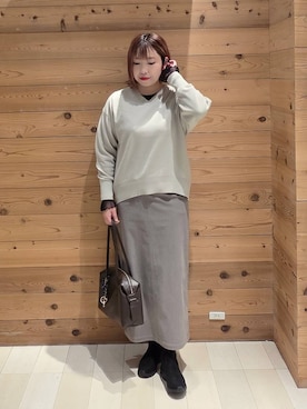 「アイテム（スウェット）」を使った、テソ子さん（レディース・162cm・30代）の秋コーディネート