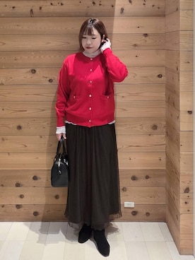 「アイテム（ブルゾン）」を使った、テソ子さん（レディース・162cm・30代）の秋コーディネート