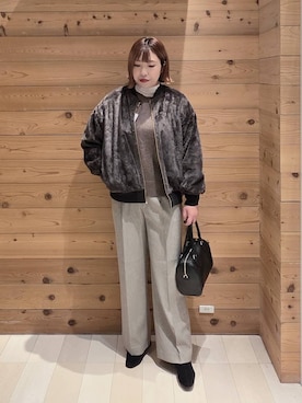 「アイテム（Tシャツ/カットソー）」を使った、テソ子さん（レディース・162cm・30代）の秋コーディネート