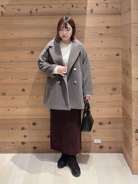 「若見え」｜テソ子さん（レディース・162cm）の冬コーディネート