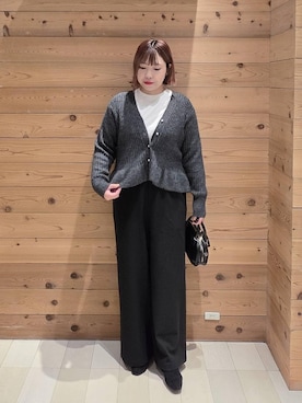 「アイテム（Tシャツ/カットソー）」を使った、テソ子さん（レディース・162cm・30代）の秋コーディネート