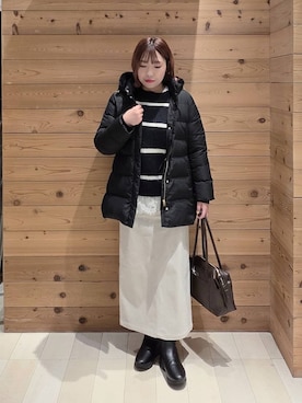 「アイテム（ダウンジャケット/コート）」を使った、テソ子さん（レディース・162cm・30代）の冬コーディネート