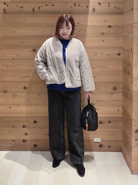 「GLOBAL WORK（グローバルワーク）のふわふわHugmeドルマンプルオーバー/595406（ニット/セーター）」を使った、テソ子さん（レディース・162cm）の秋コーディネート