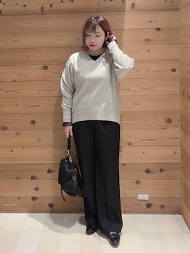 「アイテム（スウェット）」を使った、テソ子さん（レディース・162cm・30代）の秋コーディネート