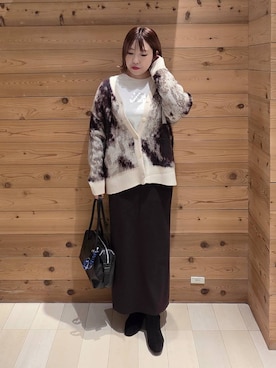 「GLOBAL WORK（グローバルワーク）のアイテム（ワンピース）」を使った、テソ子さん（レディース・162cm）の秋コーディネート