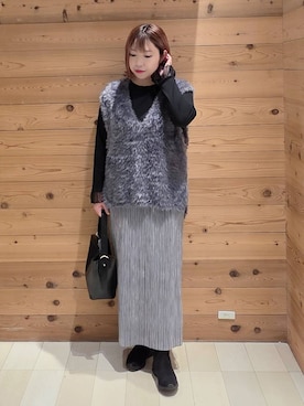 「アイテム（ブーツ）」を使った、テソ子さん（レディース・162cm・30代）の秋コーディネート