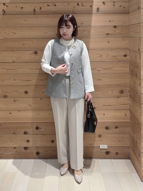 ツイードペプラムジレ/591837（その他アウター）｜GLOBAL WORK