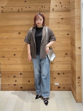 「アイテム（バッグ）」を使った、テソ子さん（レディース・162cm・30代）の夏コーディネート
