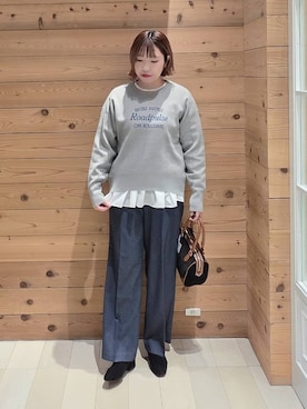 「アイテム（ブルゾン）」を使った、テソ子さん（レディース・162cm・30代）の秋コーディネート