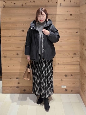 「アイテム（スカート）」を使った、テソ子さん（レディース・162cm・30代）の秋コーディネート