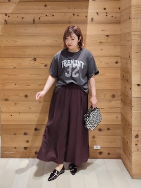 「アイテム（パンプス）」を使った、テソ子さん（レディース・162cm）の夏コーディネート