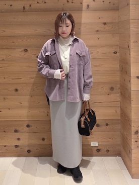 「GLOBAL WORK（グローバルワーク）のアイテム（ワンピース）」を使った、テソ子さん（レディース・162cm）の秋コーディネート