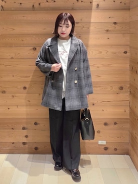 「アイテム（ジャケット/アウター）」を使った、テソ子さん（レディース・162cm・30代）の秋コーディネート