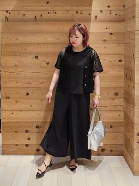 「若見え」｜テソ子さん（レディース・162cm）の夏コーディネート