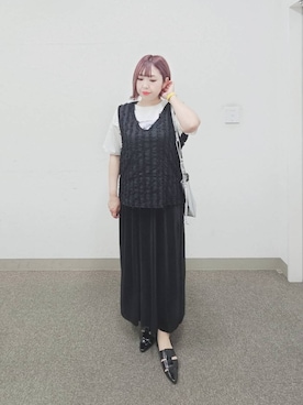 「GLOBAL WORK（グローバルワーク）のアイテム（ワンピース/ドレス）」を使った、テソ子さん（レディース・162cm）の夏コーディネート