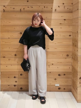 「アイテム（パンツ）」を使った、テソ子さん（レディース・162cm・30代）の夏コーディネート