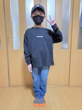 テソ子さん（キッズ・133cm）の秋コーディネート