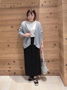 「GLOBAL WORK（グローバルワーク）のアイテム（シューズ）」を使った、テソ子さん（レディース・162cm）の春コーディネート