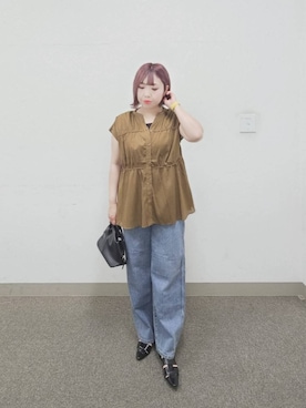 「若見え」｜テソ子さん（レディース・162cm）の夏コーディネート