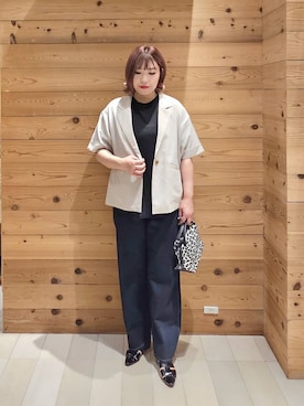「GLOBAL WORK（グローバルワーク）のアイテム（ジャケット/アウター）」を使った、テソ子さん（レディース・162cm）の夏コーディネート
