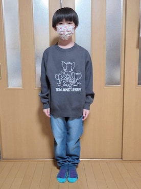 テソ子さん（キッズ・141cm）の冬コーディネート