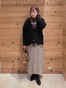 「アイテム（ブルゾン）」を使った、テソ子さん（レディース・162cm・30代）の秋コーディネート