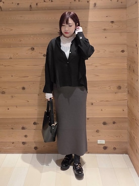 「アイテム（ワンピース/ドレス）」を使った、テソ子さん（レディース・162cm・30代）の秋コーディネート