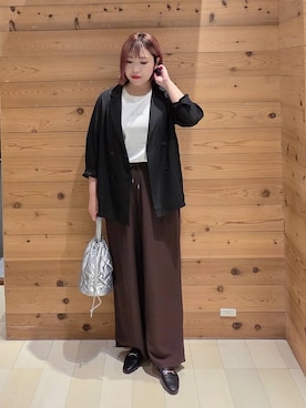 「アイテム（ハンドバッグ）」を使った、テソ子さん（レディース・162cm・30代）の夏コーディネート