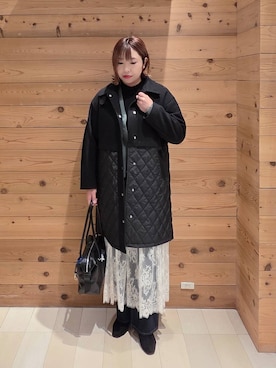 「アイテム（ステンカラーコート）」を使った、テソ子さん（レディース・162cm・30代）の秋コーディネート